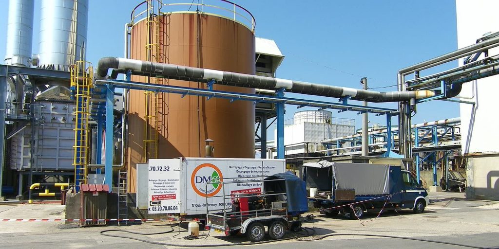 Travaux sur cuve à fioul, découpe, enlèvement, neutralisation